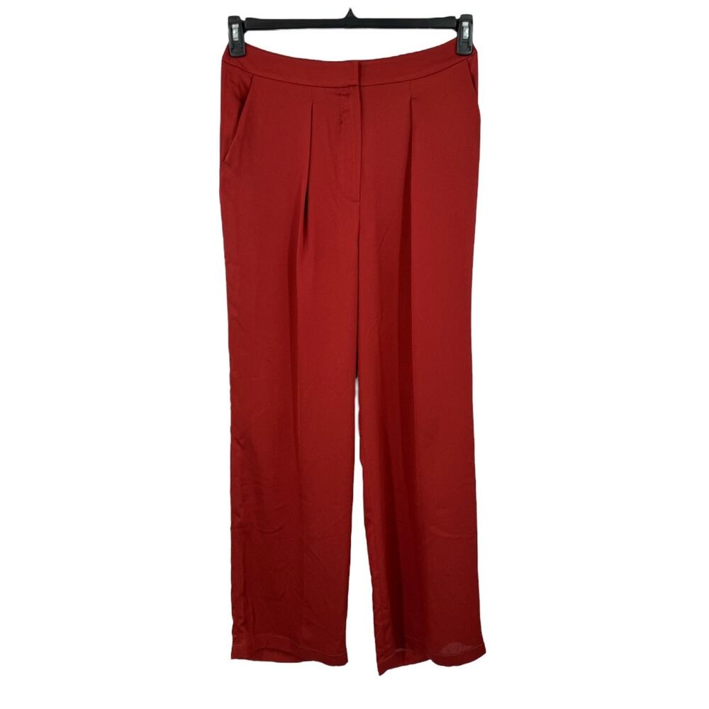 Misook pants Pleated front slash pockets wide leg size Small S